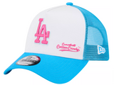 Los Angeles Dodgers Snapback New Era 9Forty A-Frame Big League Chew Curveball Cotton Candy Trucker Cap Hat