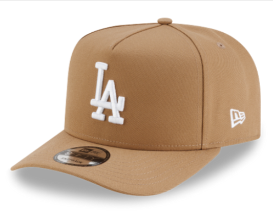 Los Angeles Dodgers Snapback 9Fifty New Era A-Frame Khaki Cap Hat Grey UV