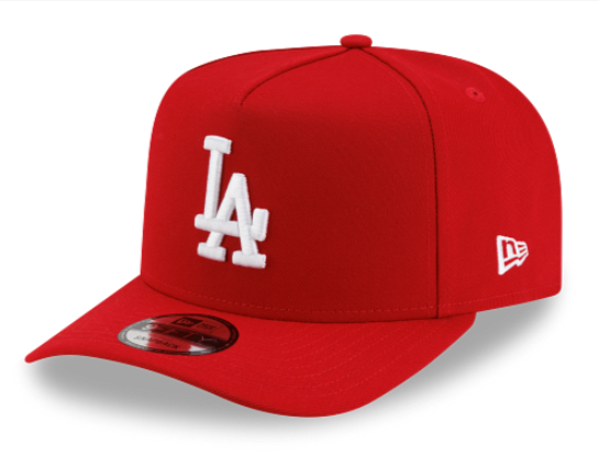 New Era LAキャップ 赤 Los Angeles Dodgers Snapback 9Fifty New Era A-Frame Red Cap Hat Grey U