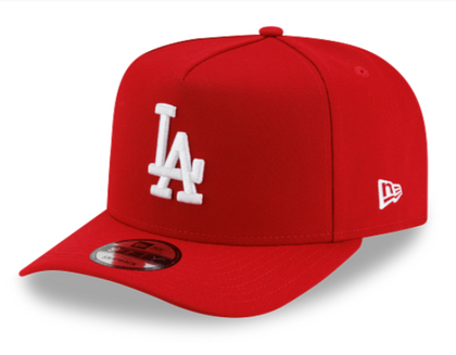 Los Angeles Dodgers Snapback 9Fifty New Era A-Frame Red Cap Hat Grey UV - THE 4TH QUARTER