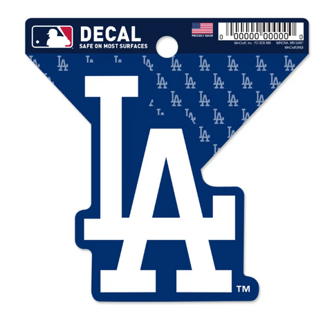 Los Angeles Dodgers Clean Cut Decal 3 x 4 LA