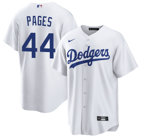 Los Angeles Dodgers Men's Andy Pages #44 White Home Replica Jersey