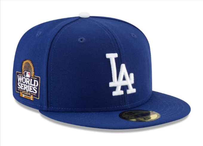 Los Angeles Dodgers Fitted New Era 59Fifty 2024 World Series Cap Hat - THE 4TH QUARTER