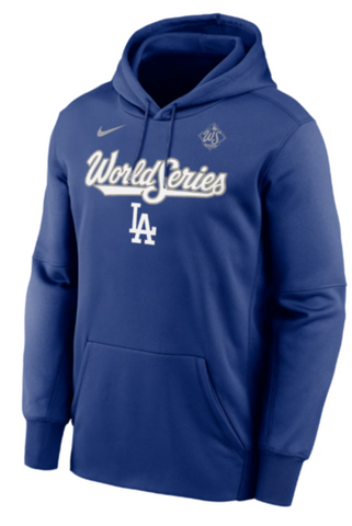 Los Angeles Dodgers 2025 World Series Authentic Collection Therma Fleece Hoodie - Royal Blue