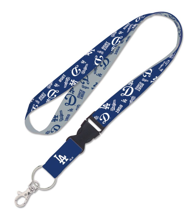 Los Angeles Dodgers Keychain Badge Lanyard Tickets Holder Scatter - THE 4TH QUARTER