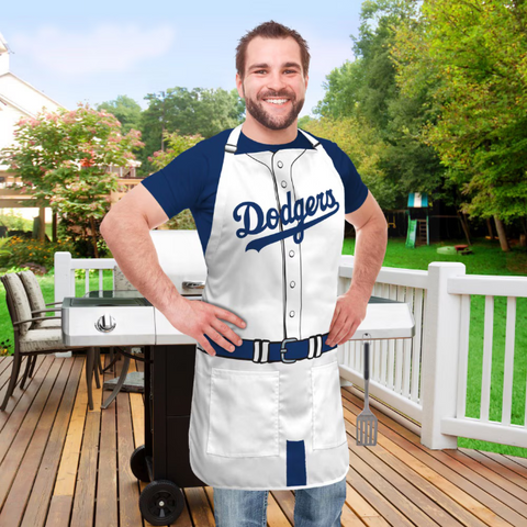 Los Angeles Dodgers BBQ Jersey Apron - THE 4TH QUARTER