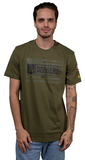 Los Angeles Dodgers Mens T-Shirt New Era Armed Forces 2023 Olive Green Tee