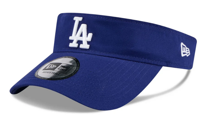 Los Angeles Dodgers New Era Adjustable Velcro Visor Basic Blue Cap Hat - THE 4TH QUARTER