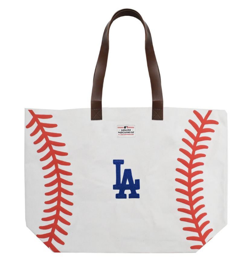 Los Angeles Dodgers Baseball Canvas Tote - THE 4TH QUARTER