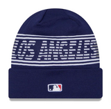 Los Angeles Dodgers Beanie New Era 2024 Clubhouse Sport Cuff Knit Blue Hat Cap