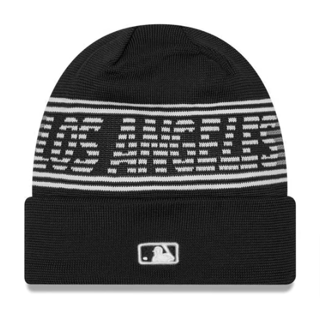 Los Angeles Dodgers Beanie New Era 2024 Clubhouse Sport Cuff Knit Black Hat Cap - THE 4TH QUARTER