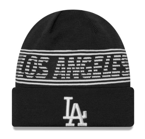 Los Angeles Dodgers Beanie New Era 2024 Clubhouse Sport Cuff Knit Black Hat Cap - THE 4TH QUARTER