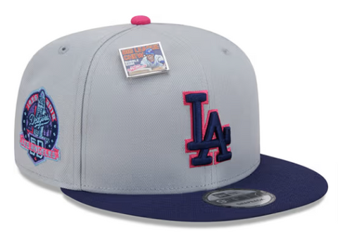 Los Angeles Dodgers Snapback New Era 9Fifty Big League Chew Grey Navy Cap Hat