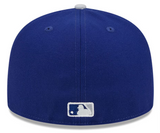 Los Angeles Dodgers Fitted New Era 59Fifty Big League Chew Blue Grey Cap Hat Grey UV