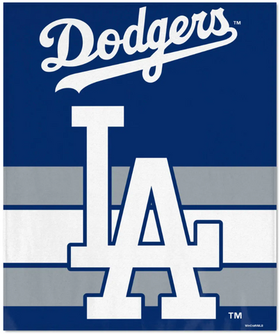 Los Angeles Dodgers Throw 50" x 60" Ultra Soft Fleece Blanket