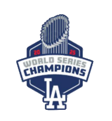 Los Angeles Dodgers 2025 World Series Champions Embroidered Patch Blossom - THE 4TH QUARTER