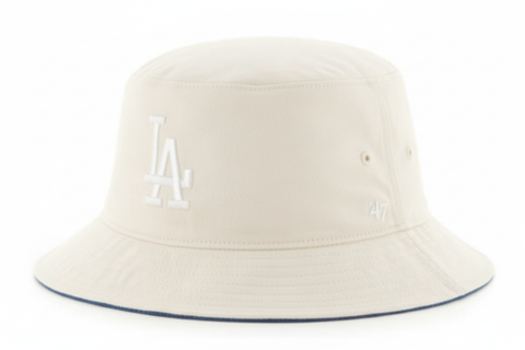 Los Angeles Dodgers 47 Brand Team Bucket Hat Natural