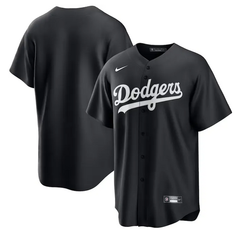 Los Angeles Dodgers Men's Black Replica Jersey