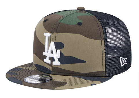 Los Angeles Dodgers Youth Snapback New Era 9Fifty Mesh Trucker Cap Hat Camo