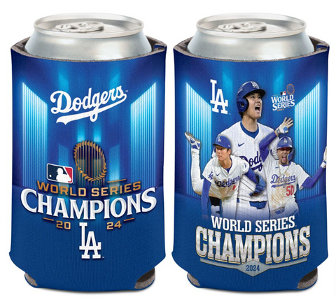Los Angeles Dodgers 2024 Champions Players Cooler Can Holder