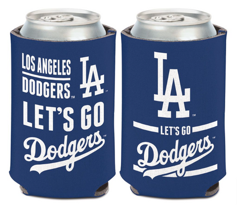 Los Angeles Dodgers Cooler Can Holder Slogan Blue