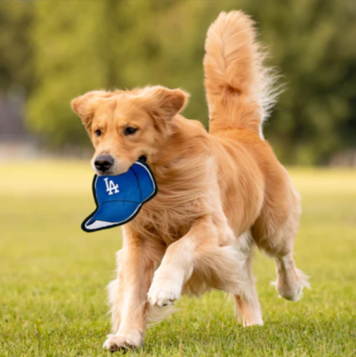 Los Angeles Dodgers Pet Dog Plush Cap Tough Toy - THE 4TH QUARTER