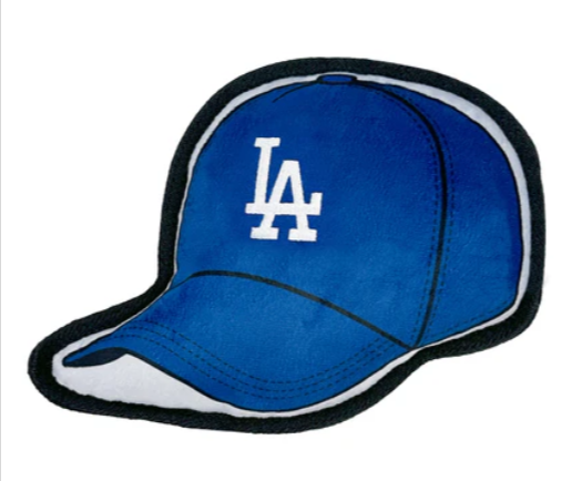 Los Angeles Dodgers Pet Dog Plush Cap Tough Toy - THE 4TH QUARTER