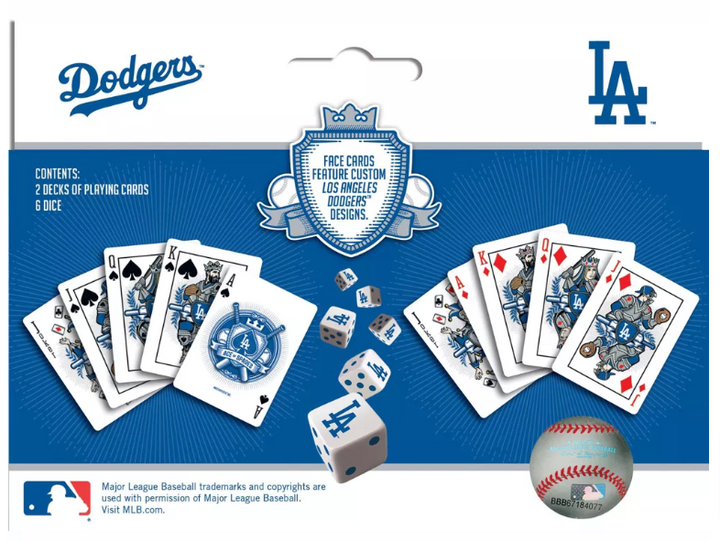 Los Angeles Dodgers 2-Pack Playing cards &amp; Dice Set - THE 4TH QUARTER