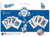 Los Angeles Dodgers 2-Pack Playing cards & Dice Set for Adults