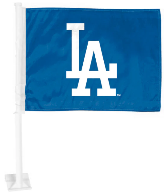 Los Angeles Dodgers Logo Brand Auto Bar Home Decor Truck or Car Flag - THE 4TH QUARTER
