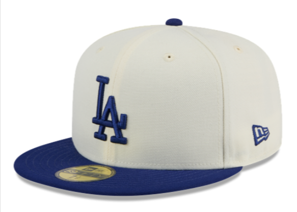 Los Angeles Dodgers Fitted 59Fifty New Era Chrome Blue Cap Hat Grey UV