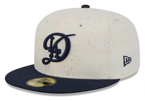 Los Angeles Dodgers Fitted New Era 59Fifty 2024 City Connect Chrome Navy Cap Hat