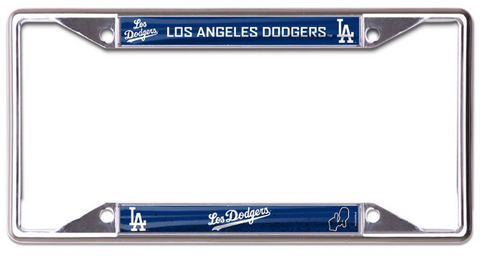 Los Angeles Dodgers Chrome City Connect License Plate Frame