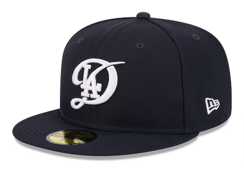 Los Angeles Dodgers Fitted New Era 59Fifty City Connect Logo Navy Cap Hat
