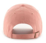 Los Angeles Dodgers Strapback '47 Brand Clean Up Adjustable Cap Hat Sedona Pink