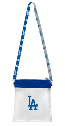 Los Angeles Dodgers Little Earth Clear Satchelette Crossbody Stadium Tote Bag