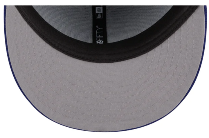 Los Angeles Dodgers Fitted New Era 59Fifty World Series 2024 Blue Embroidered Cap Hat Grey UV - THE 4TH QUARTER