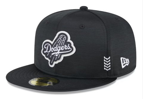 Los Angeles Dodgers Fitted New Era 59FIFTY 2024 Clubhouse Cap Hat Black