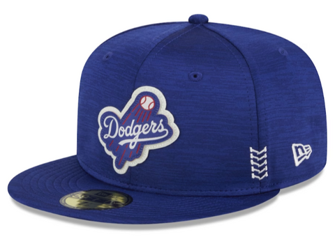 Los Angeles Dodgers Fitted New Era 59FIFTY 2024 Clubhouse Cap Hat Blue