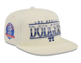 Los Angeles Dodgers Snapback New Era 9Fifty Golfer Throwback Chrome Corduroy Cap Hat
