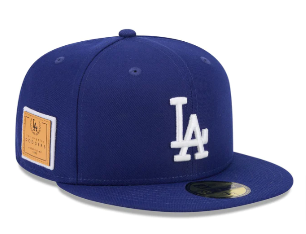 Los Angeles Dodgers Fitted New Era 59Fifty Court Sport Cap Hat Blue - THE 4TH QUARTER