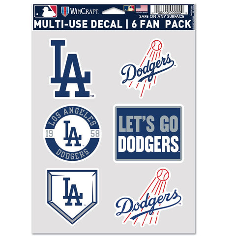 Los Angeles Dodgers Multi-Use Decal 6 Fan Pack