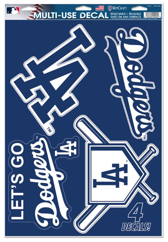 Los Angeles Dodgers Multi-Use 11" x 17" Decal Sheet - THE 4TH QUARTER