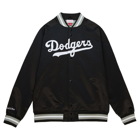 Los Angeles Dodgers Men's Mitchell & Ness Double Clutch Jacket Black