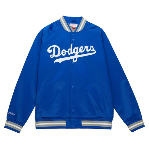 Los Angeles Dodgers Men's Mitchell & Ness Double Clutch Jacket Royal Blue