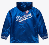 Los Angeles Dodgers Men's Mitchell & Ness Downtown Collection Vintage Coaches Full-Snap Satin Jacket