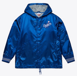 Los Angeles Dodgers Men's Mitchell & Ness Downtown Collection Vintage Coaches Full-Snap Satin Jacket