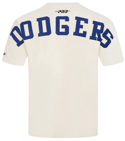 Los Angeles Dodgers Mens T-Shirt Pro Standard Wingspan Eggshell Tee