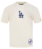 Los Angeles Dodgers Mens T-Shirt Pro Standard Wingspan Eggshell Tee