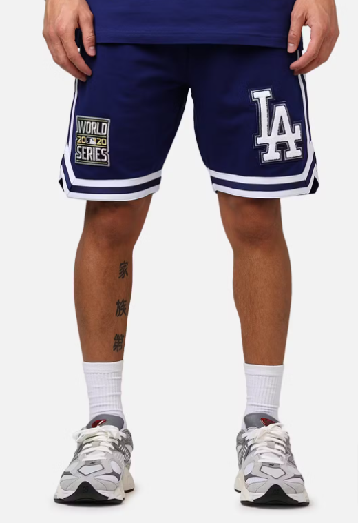 Los Angeles Dodgers Mens New Era Elite Dark Royal Blue Shorts - THE 4TH QUARTER